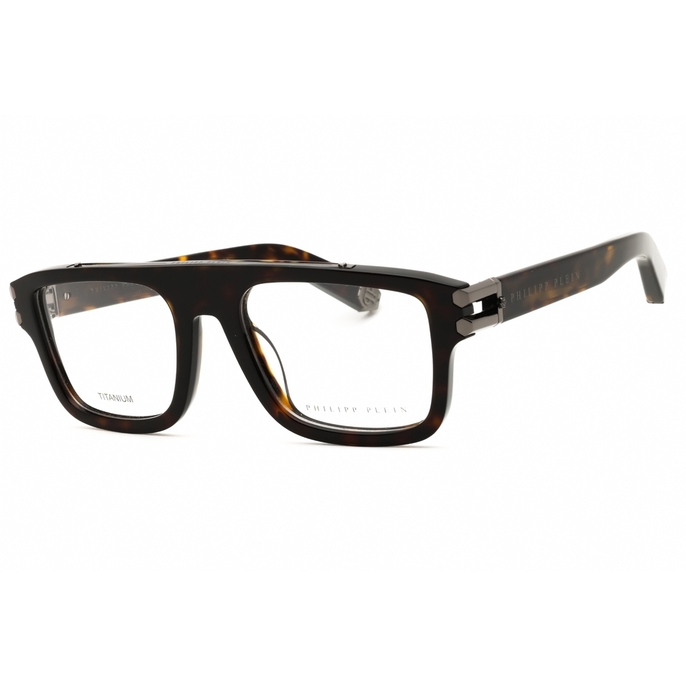 Philipp Plein VPP021M Eyeglasses Havana Acetate Rectangular